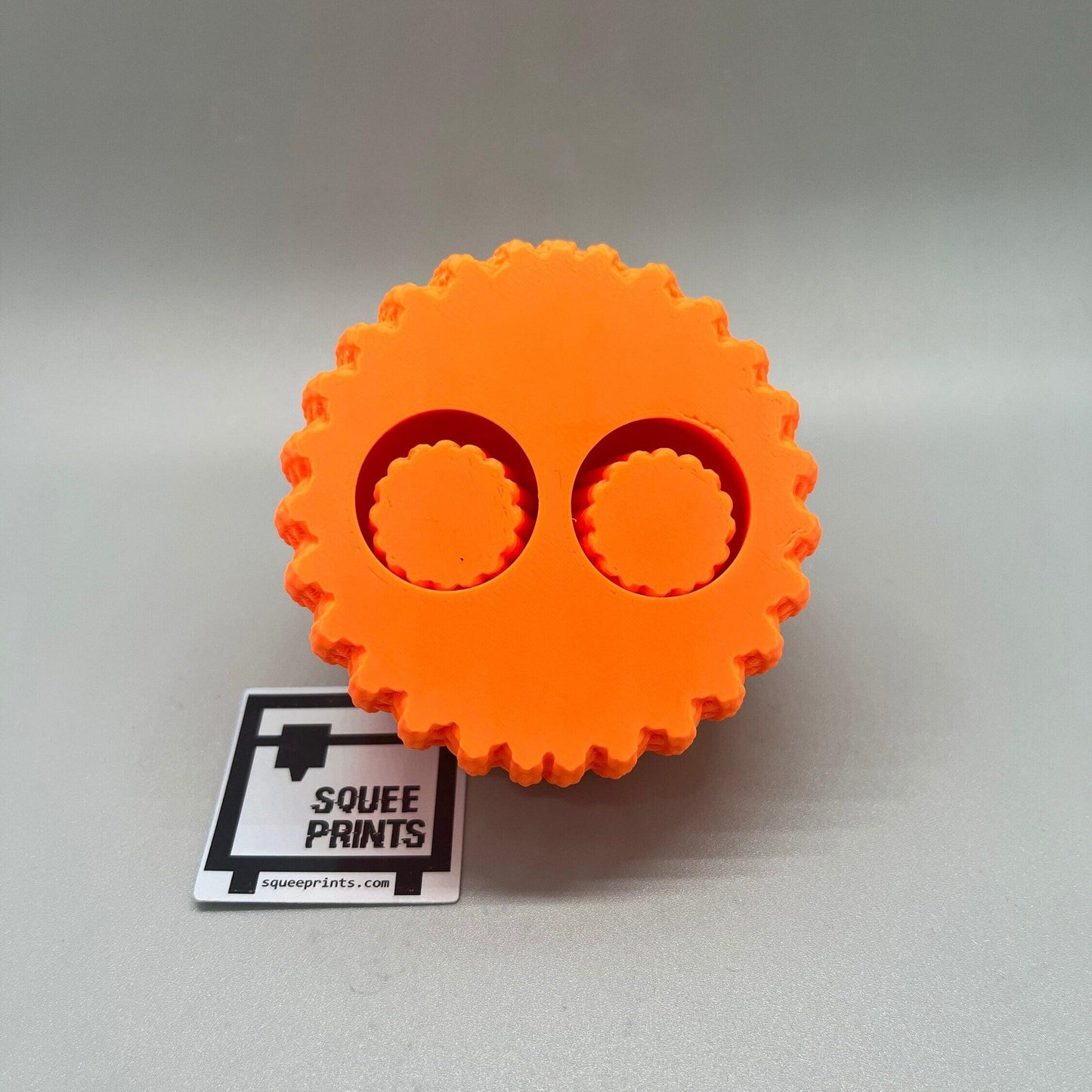Crocheted Pumpkin | Glow in the Dark | 3D Printed Fidget - Squee Prints