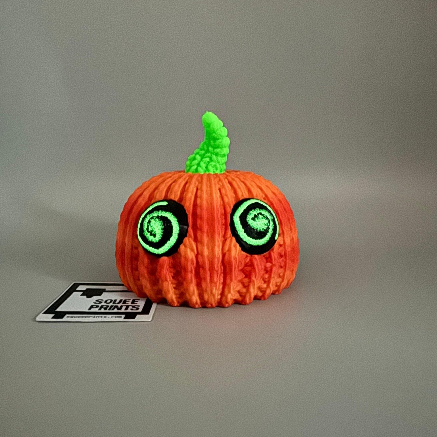 Crocheted Pumpkin | Glow in the Dark | 3D Printed Fidget - Squee Prints