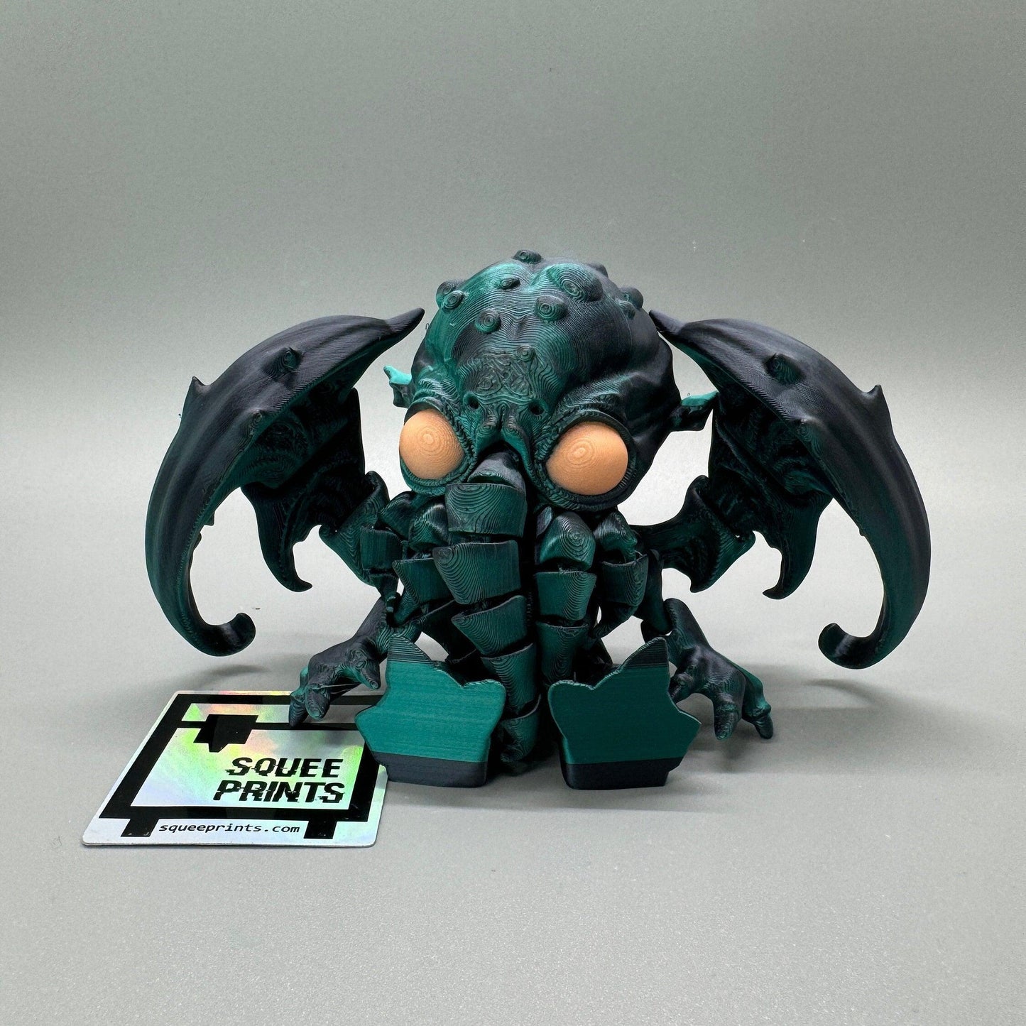 Cthulhu | Articulated | 3D Print | Fidget | Glow in the Dark - Squee Prints