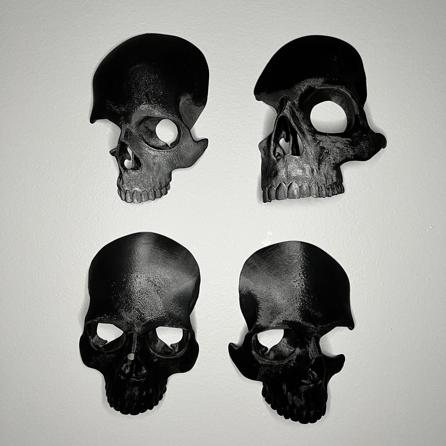 Skull Art | Gothic Wall Decor | 4 Piece - Squee Prints