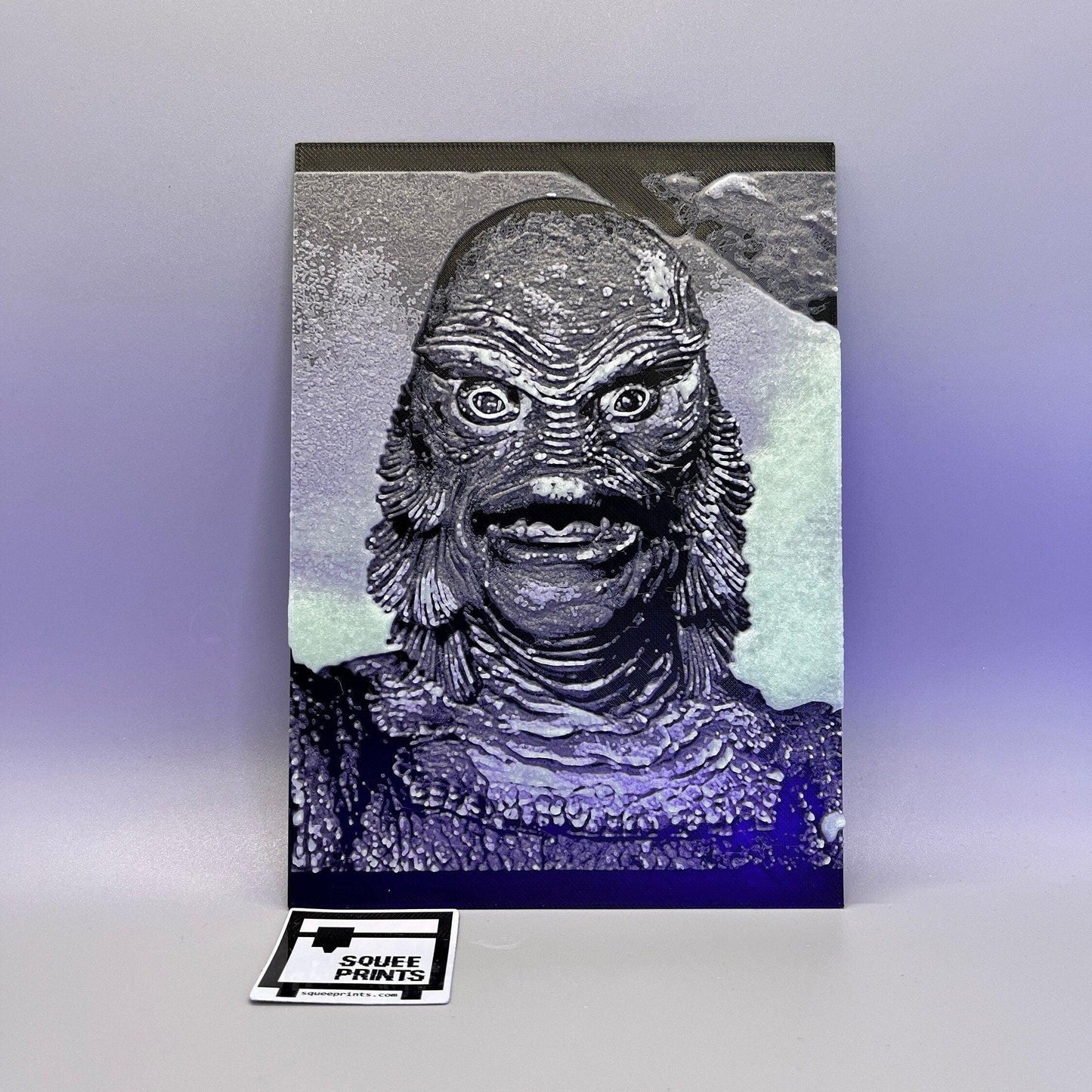 Creature from the Black Lagoon | 3D Painting | Glow in the Dark - Squee Prints