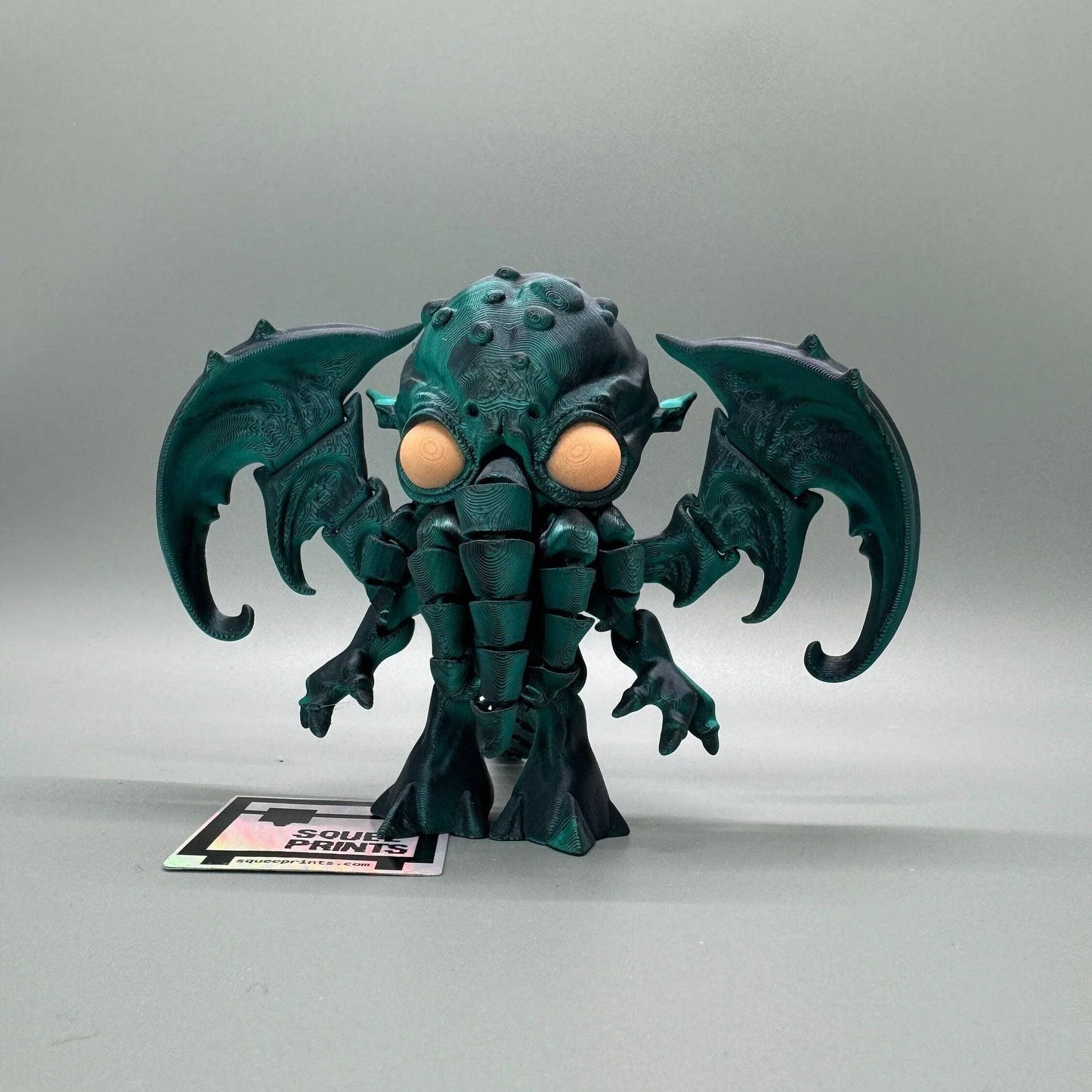 Cthulhu | Articulated | 3D Print | Fidget | Glow in the Dark - Squee Prints