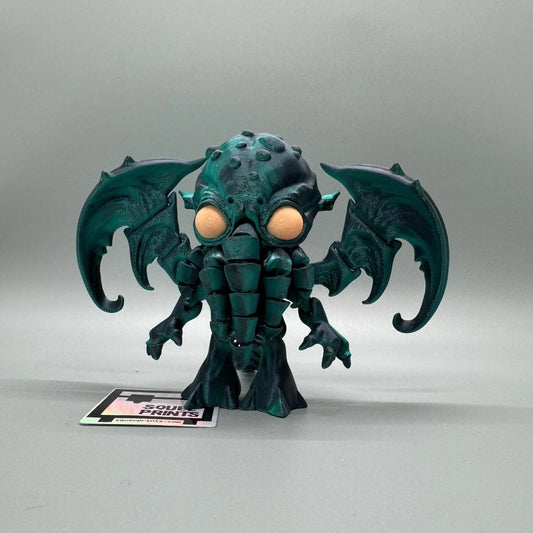 Cthulhu | Articulated | 3D Print | Fidget | Glow in the Dark - Squee Prints