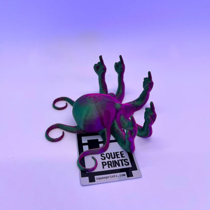 Fucktopus | Prank Gift | Middle Finger Octopus - Squee Prints