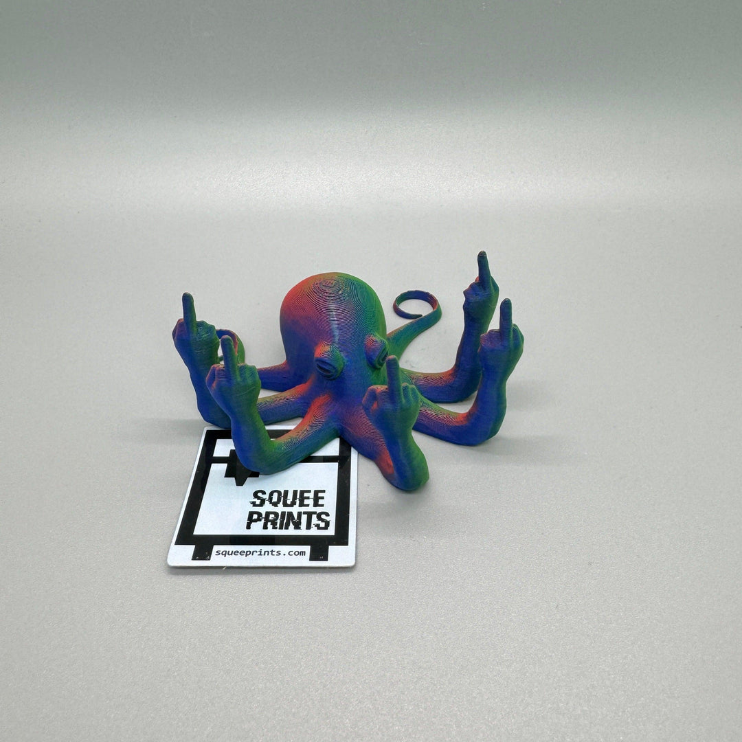 Fucktopus | Prank Gift | Middle Finger Octopus - Squee Prints