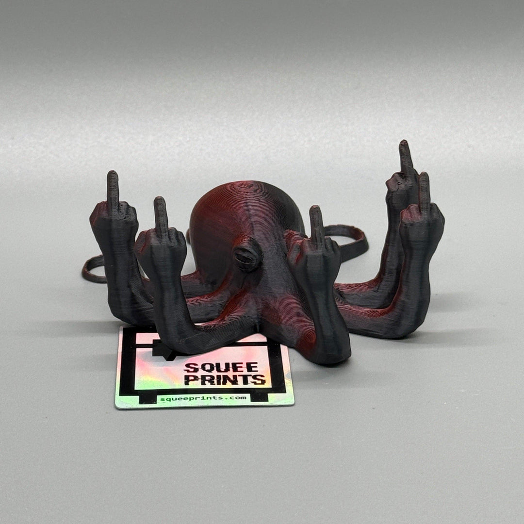 Fucktopus | Prank Gift | Middle Finger Octopus - Squee Prints