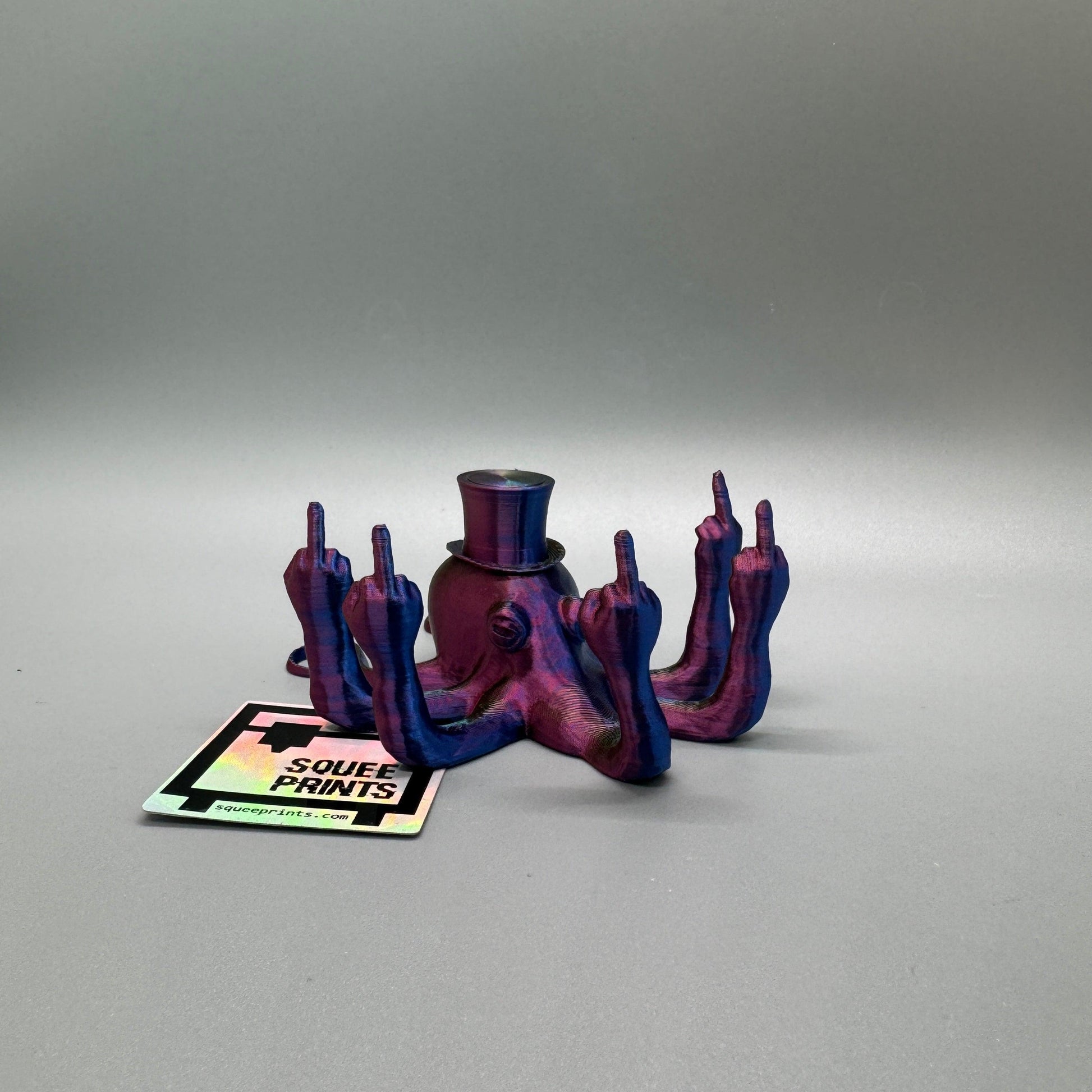 Sir Fucktopus | Prank Gift | Middle Finger Octopus - Squee Prints