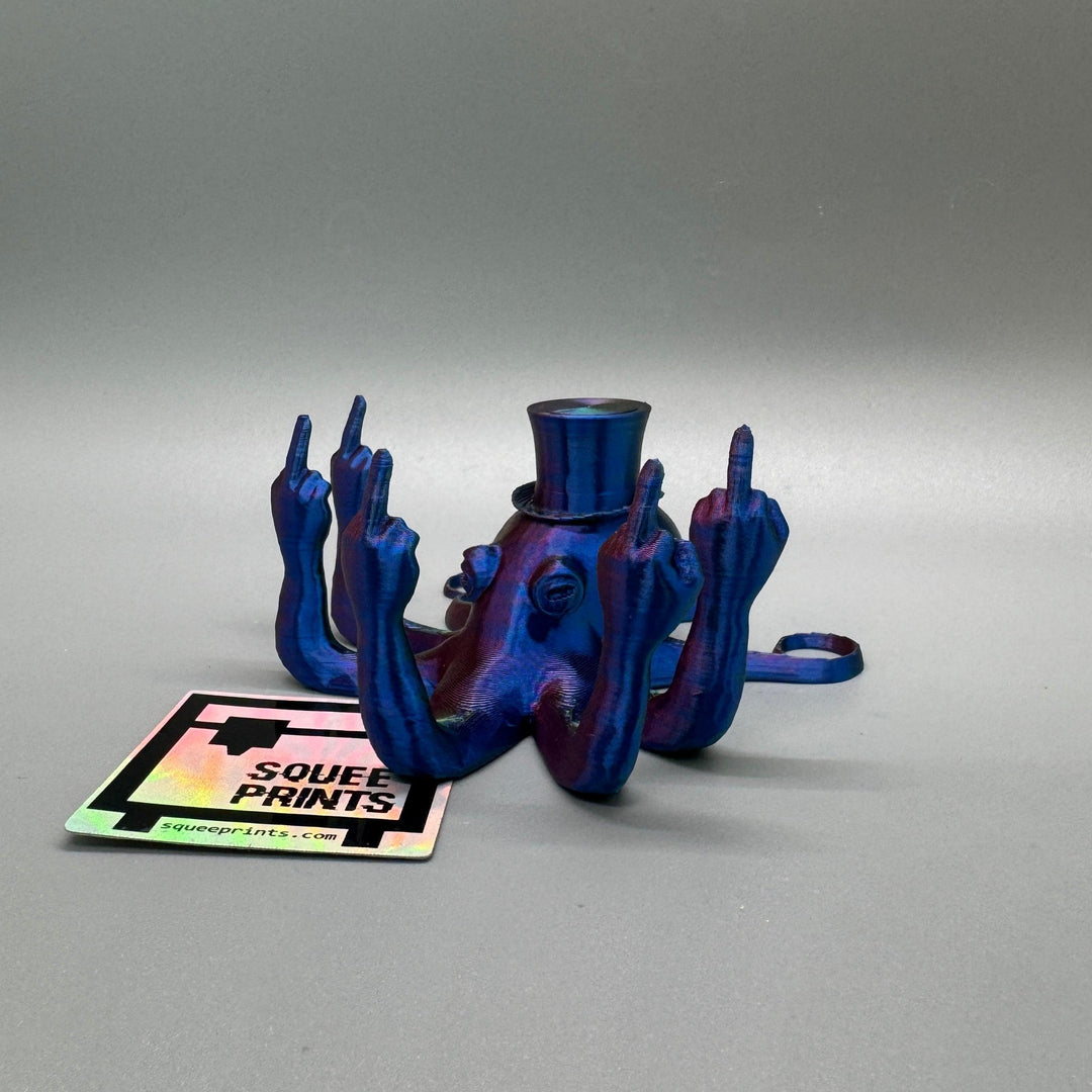 Sir Fucktopus | Prank Gift | Middle Finger Octopus - Squee Prints