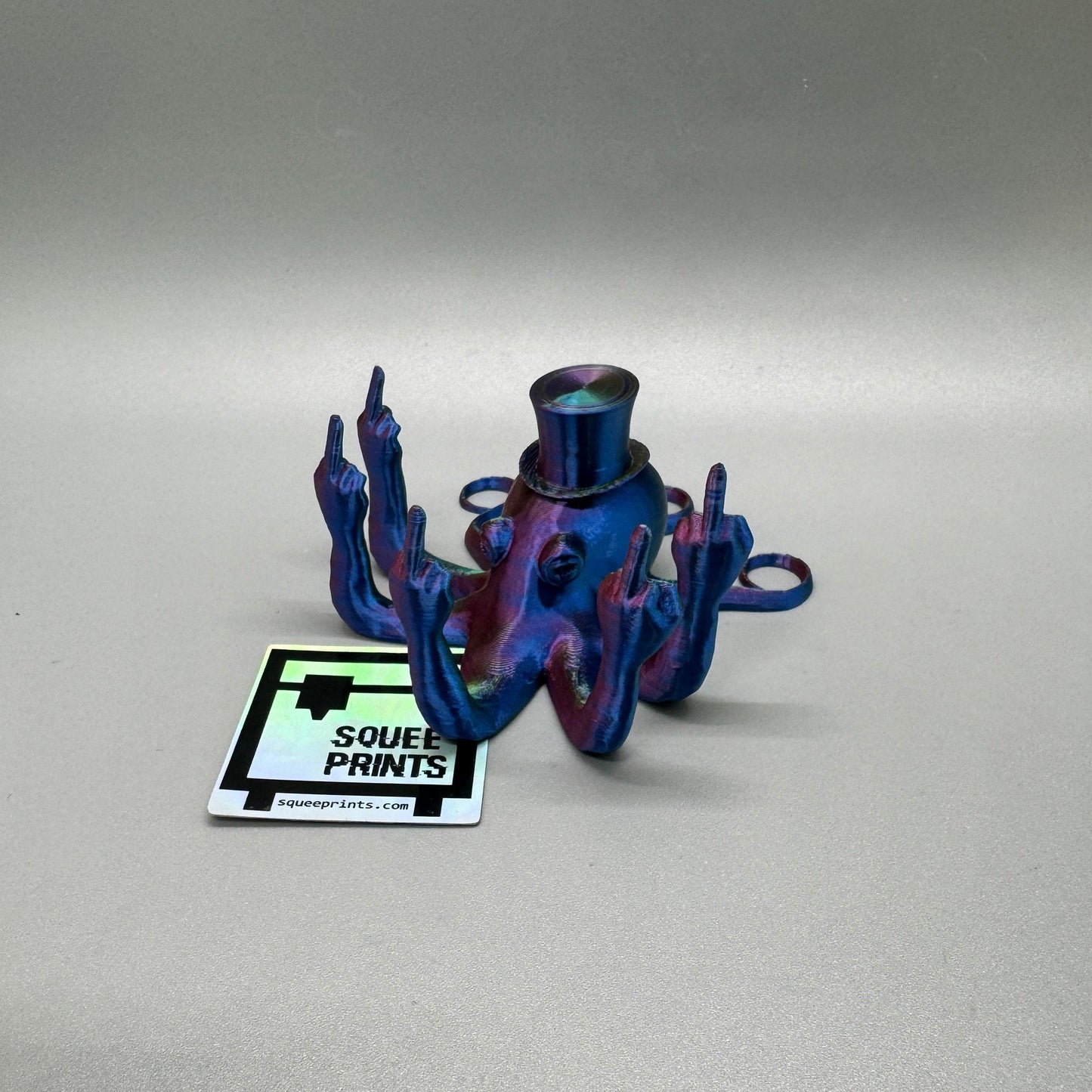 Sir Fucktopus | Prank Gift | Middle Finger Octopus - Squee Prints