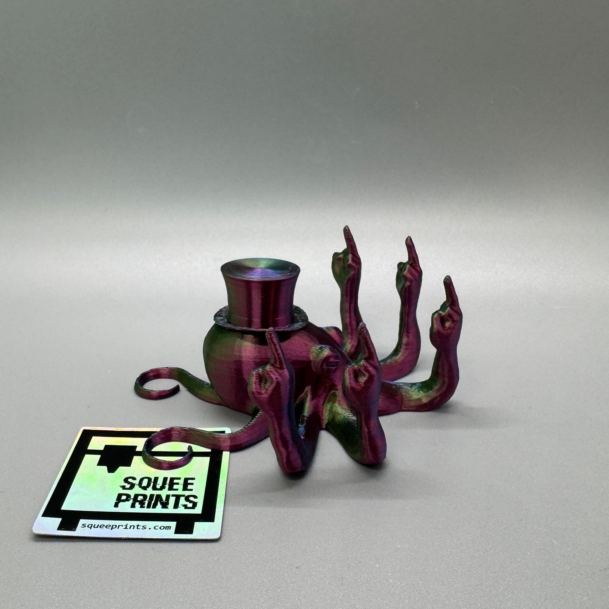 Sir Fucktopus | Prank Gift | Middle Finger Octopus - Squee Prints