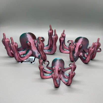Fucktopus | Prank Gift | Middle Finger Octopus - Squee Prints