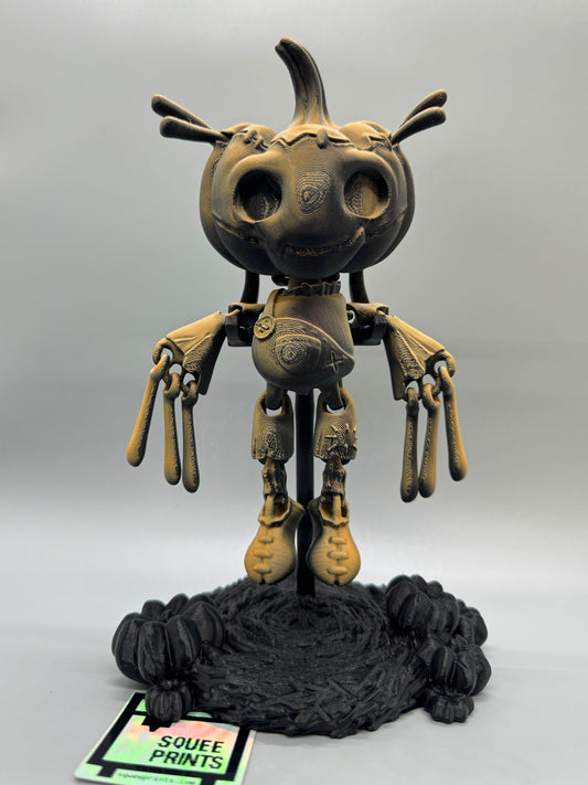 Pumpkin Scarecrow | Articulated | 3D Print - Squee Prints