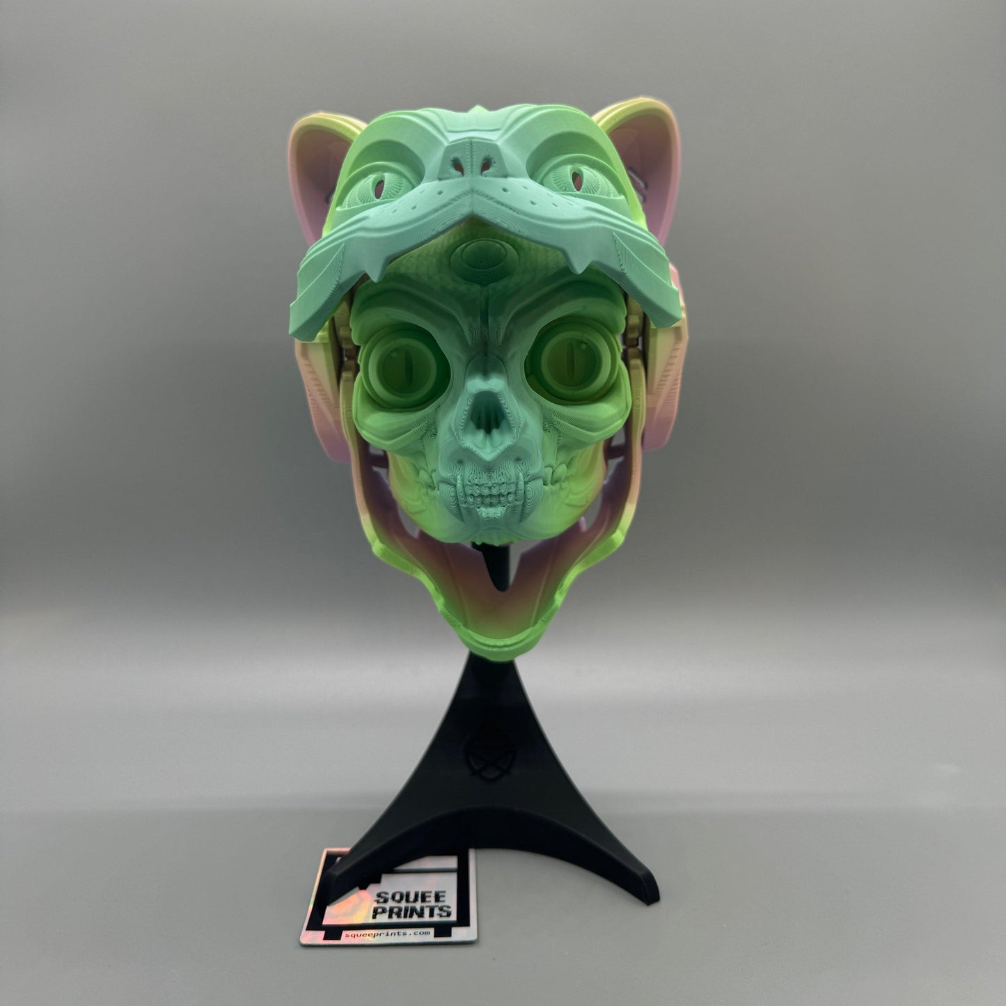 Cat Bot Droid | 3D Printed | Articulated Wall Mask - Squee Prints