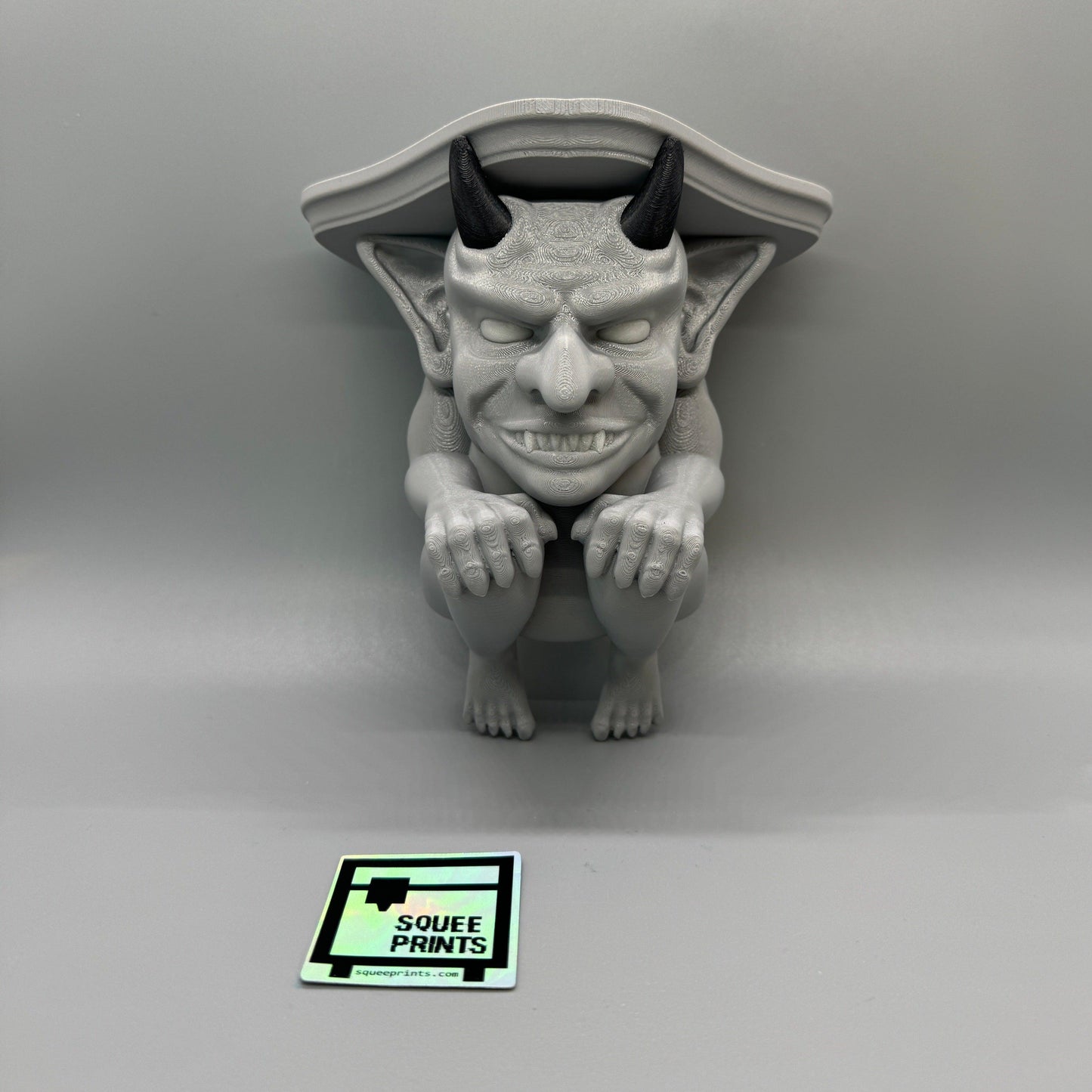 Gargoyle Shelf | Glow In the Dark | 3D Printed - Squee Prints