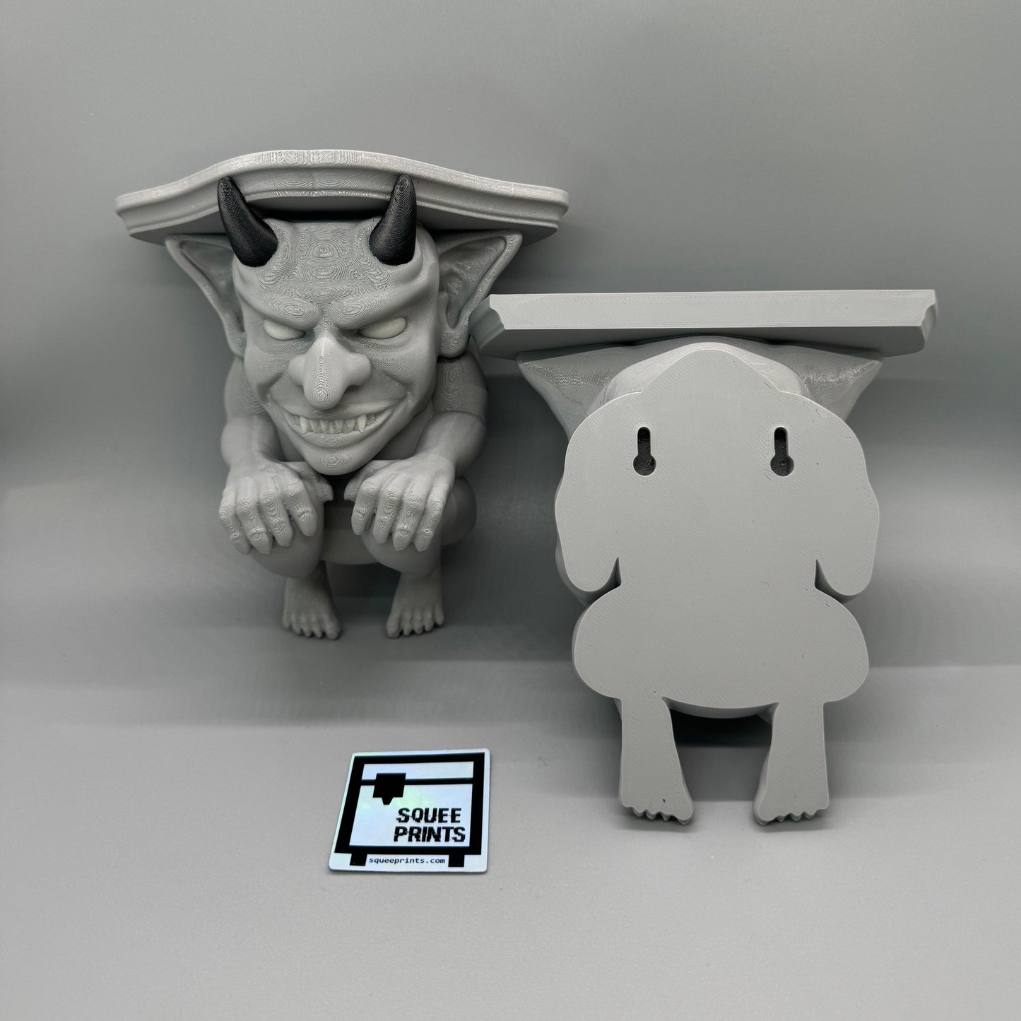 Gargoyle Shelf | Glow In the Dark | 3D Printed - Squee Prints