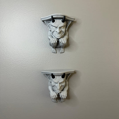 Gargoyle Shelf | Glow In the Dark | 3D Printed - Squee Prints