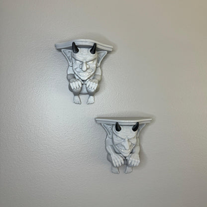 Gargoyle Shelf | Glow In the Dark | 3D Printed - Squee Prints