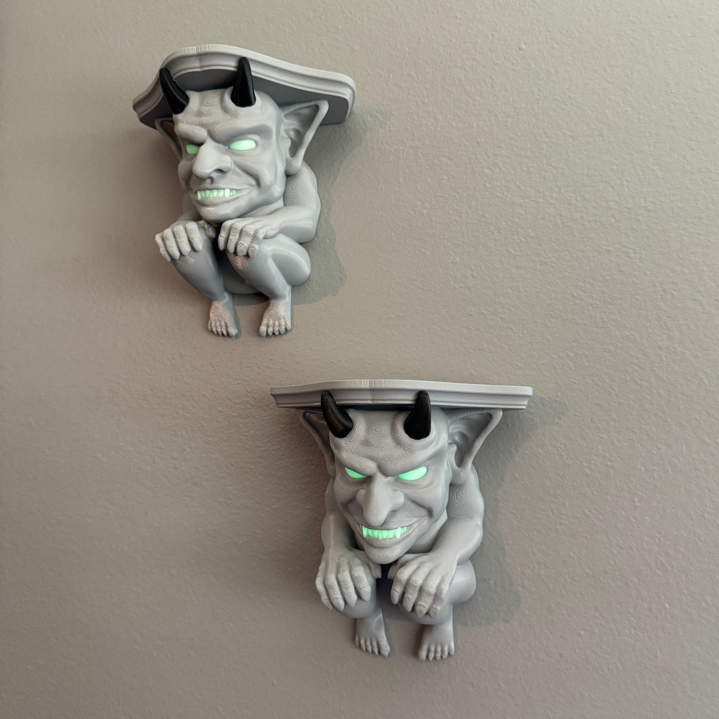 Gargoyle Shelf | Glow In the Dark | 3D Printed - Squee Prints