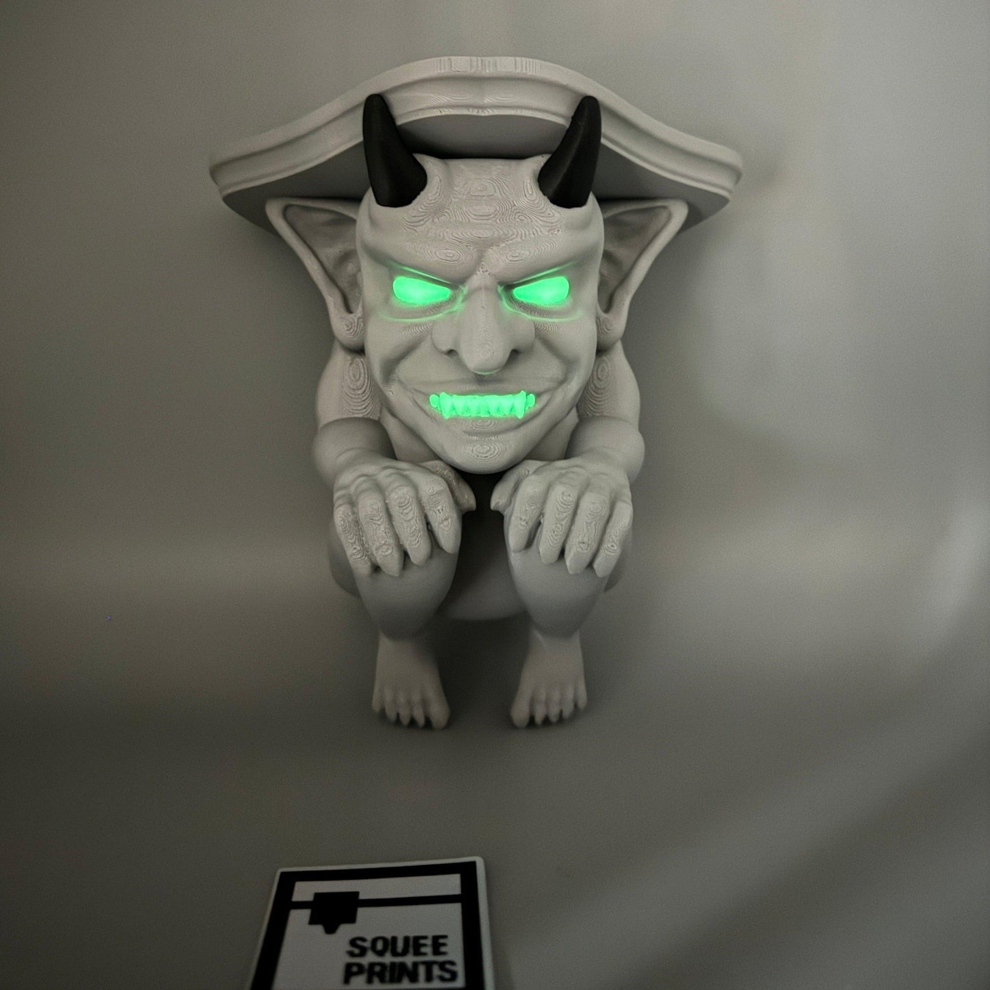 Gargoyle Shelf | Glow In the Dark | 3D Printed - Squee Prints