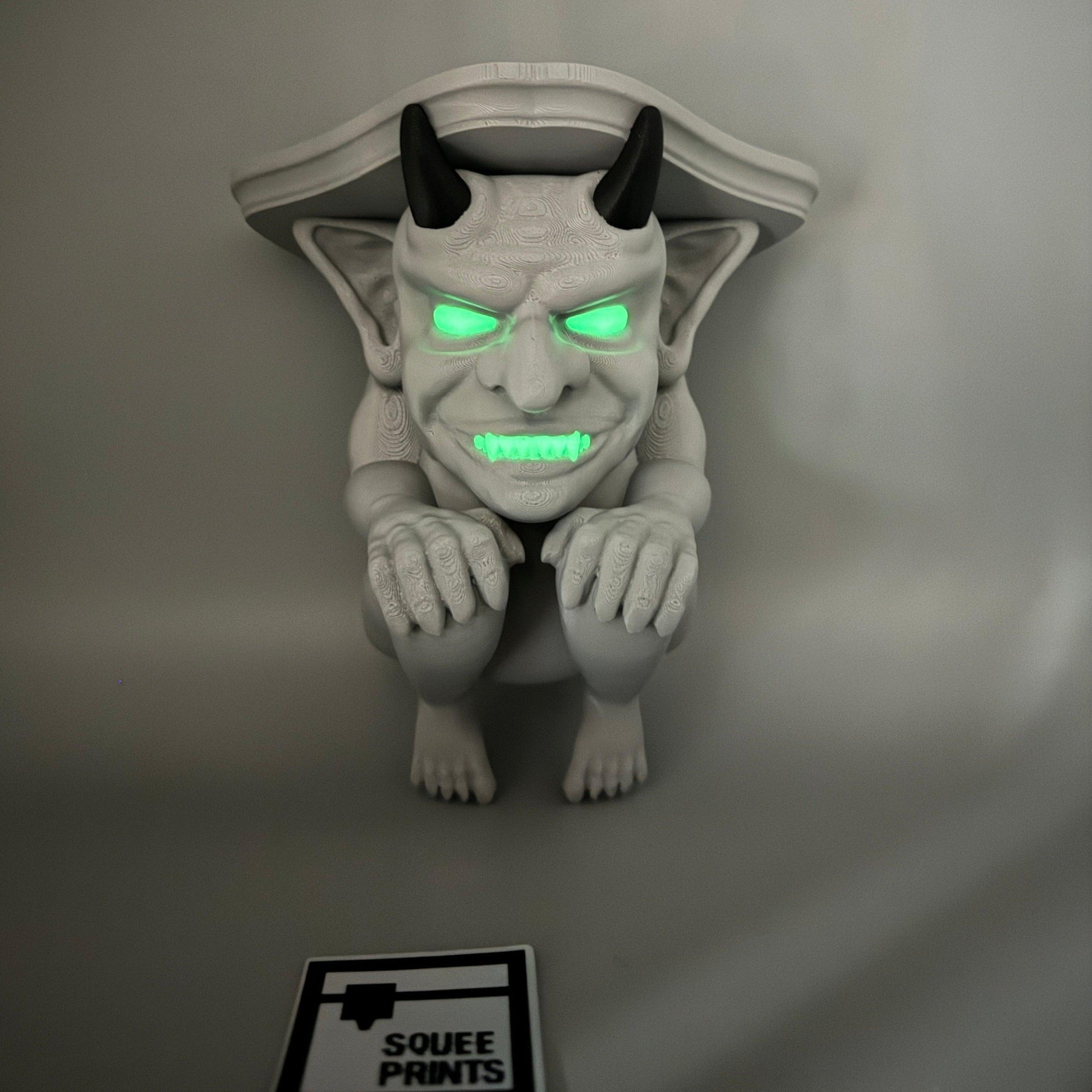 Gargoyle Shelf | Glow In the Dark | 3D Printed - Squee Prints