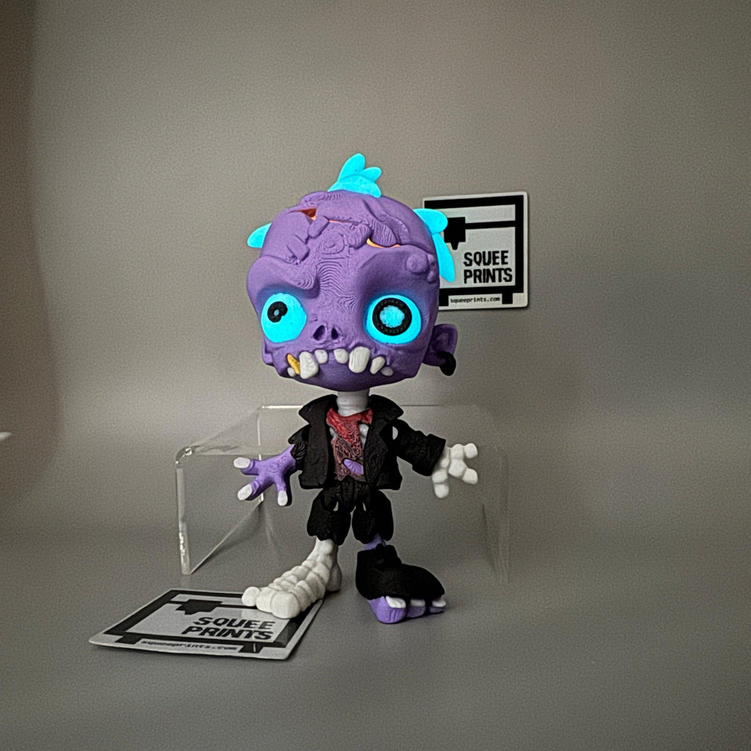 Zombie | Glow In the Dark | 3D Printed - Squee Prints