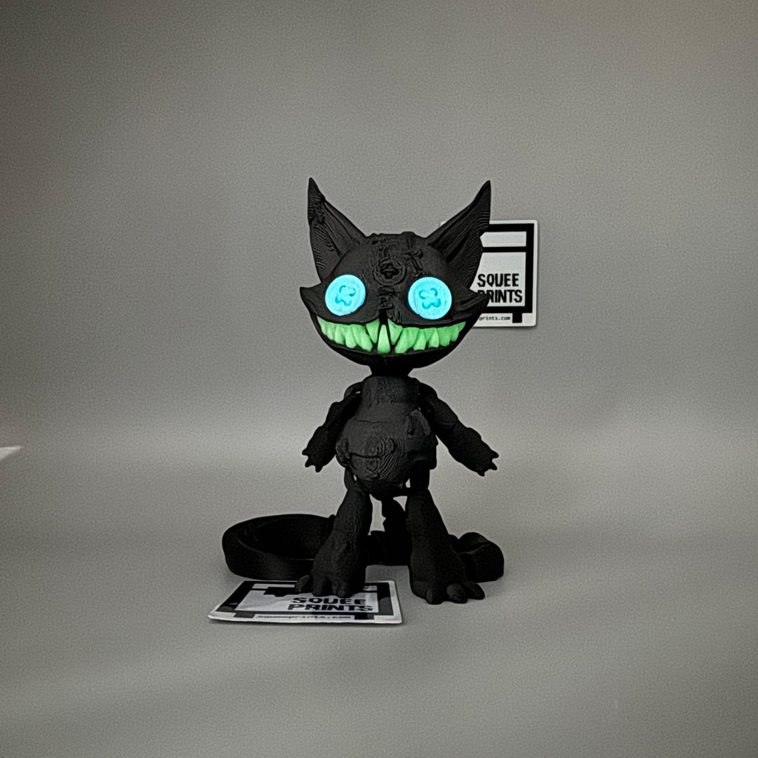 Coraline Cat | Glow in the Dark - Squee Prints