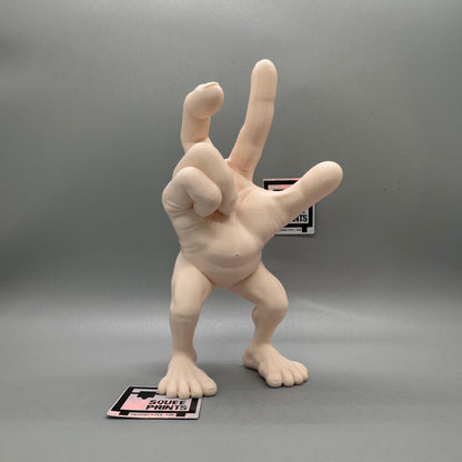 Disturbingly Realistic Hand Monster Figure | Body Horror | Fingers with Legs - Squee Prints