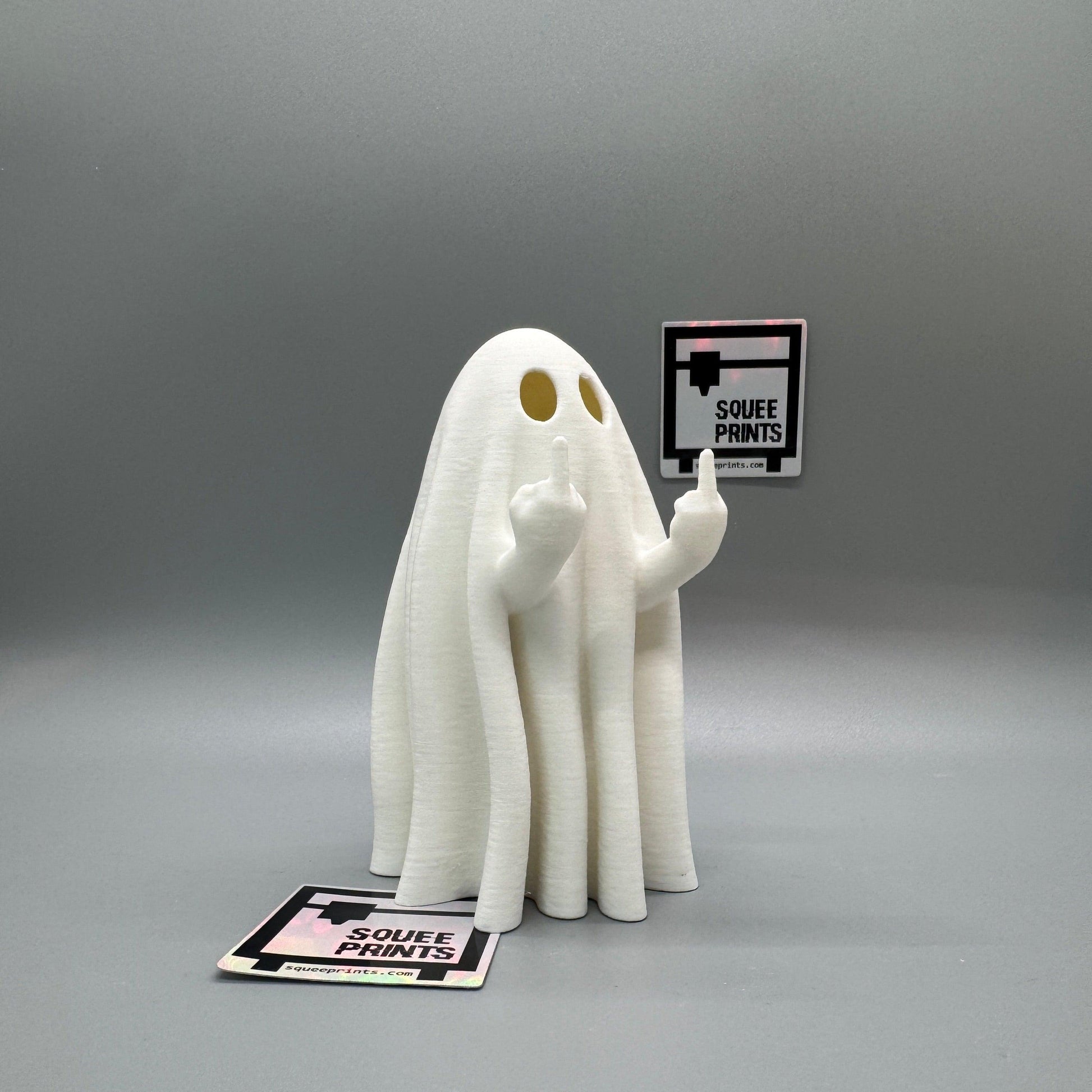 Middle Finger Ghost - Squee Prints