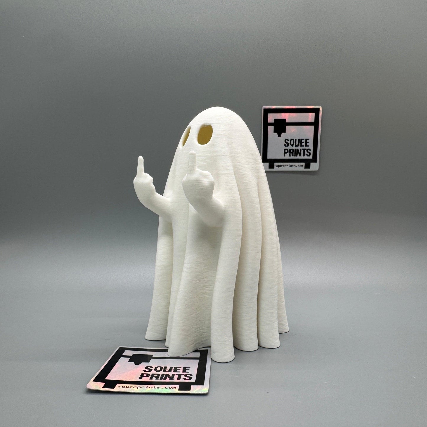 Middle Finger Ghost - Squee Prints