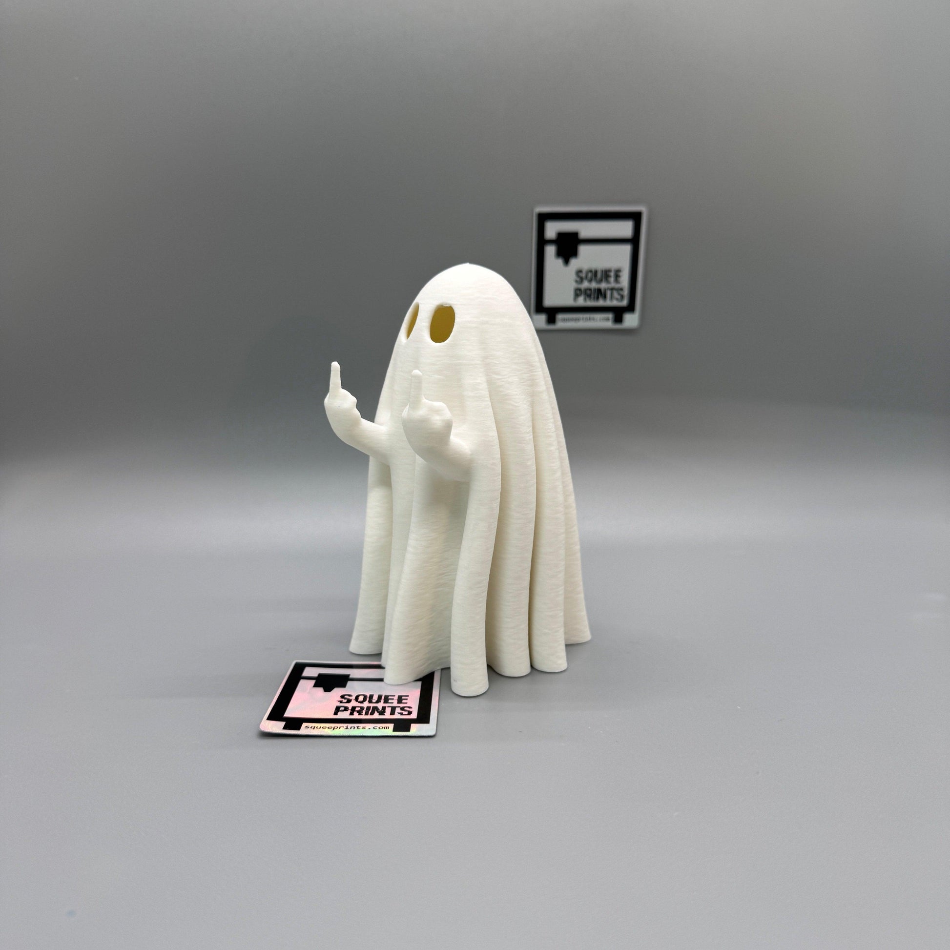 Middle Finger Ghost - Squee Prints