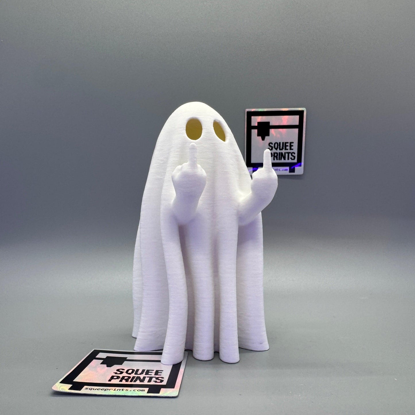 Middle Finger Ghost - Squee Prints