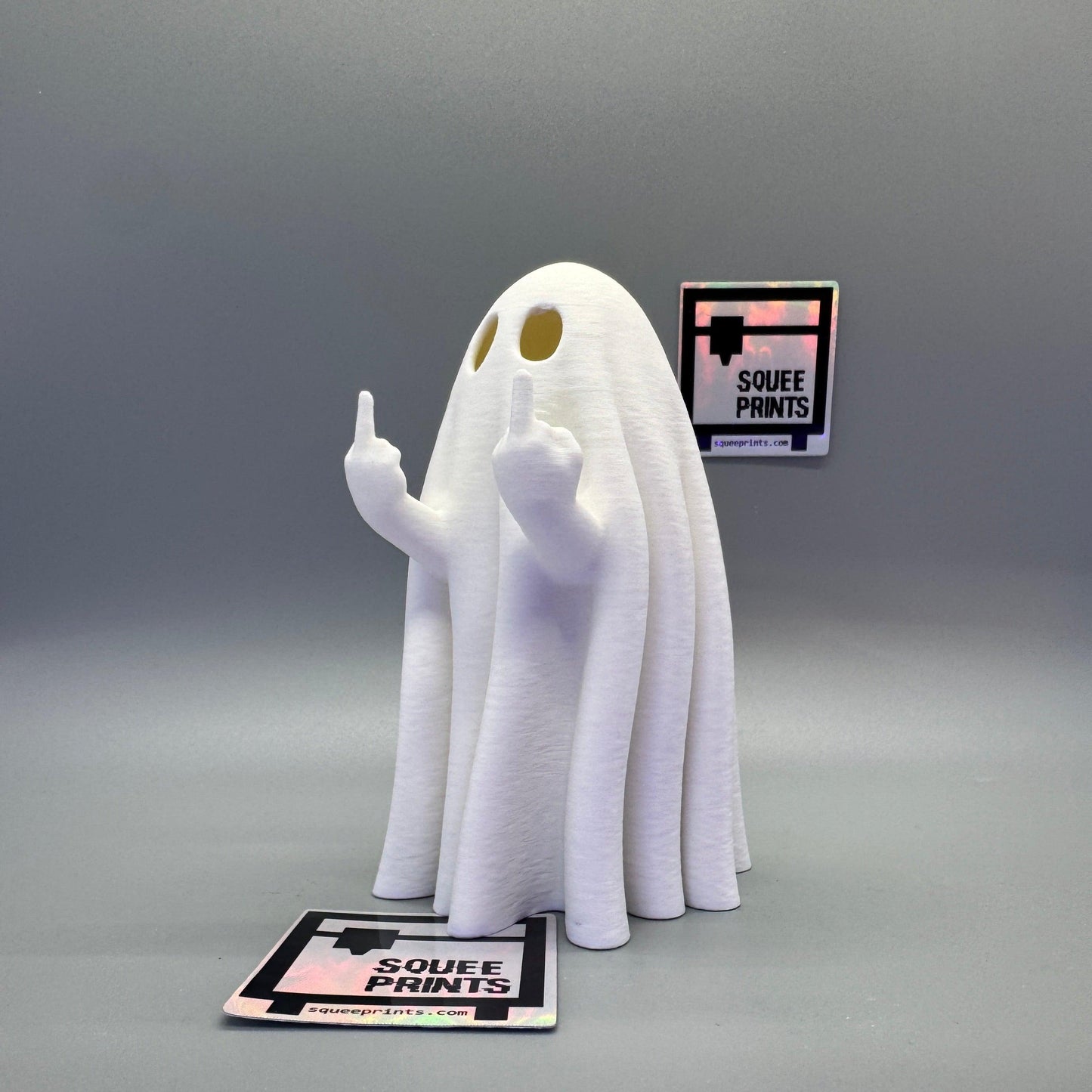 Middle Finger Ghost - Squee Prints