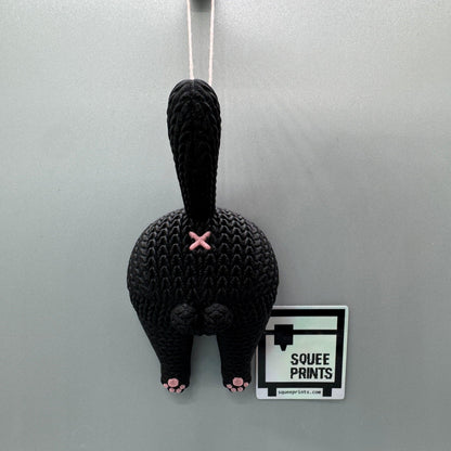 Knitted Cat Butt | Ornament | Christmas | 3D Printed - Squee Prints