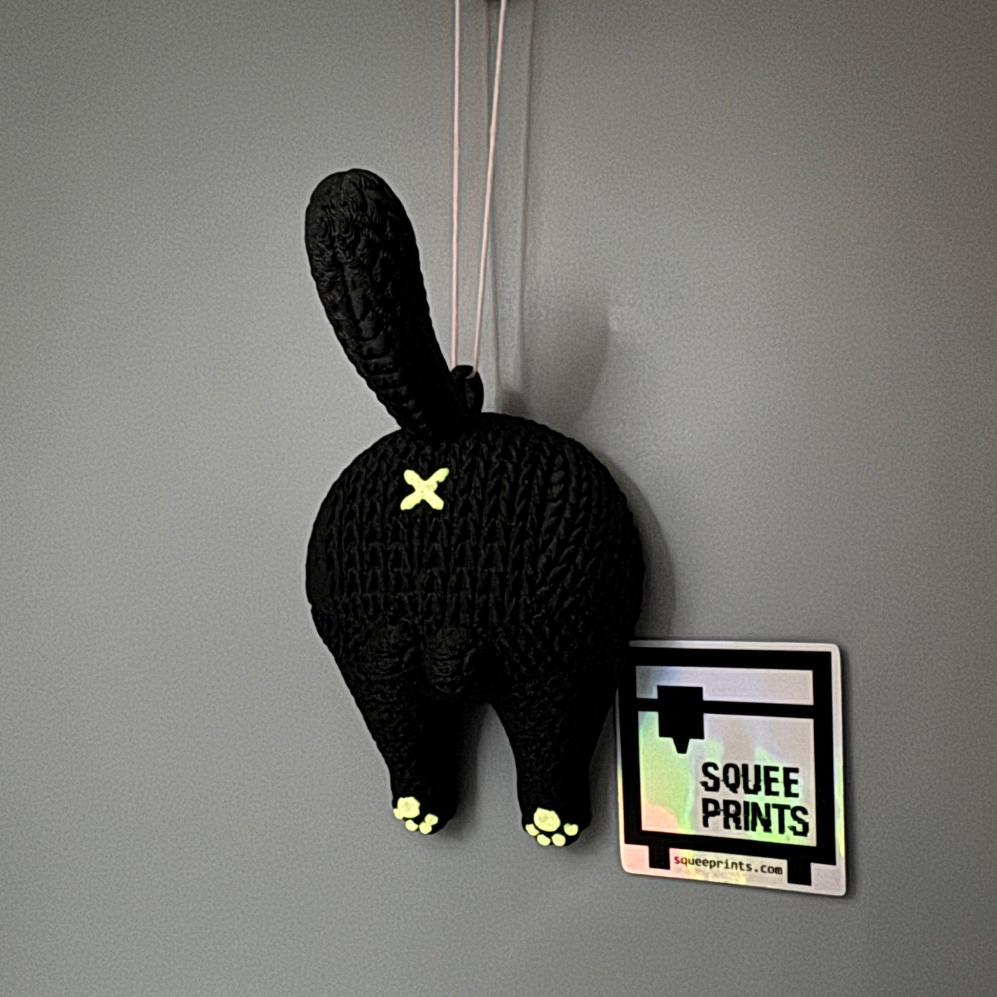 Knitted Cat Butt | Ornament | Christmas | 3D Printed - Squee Prints