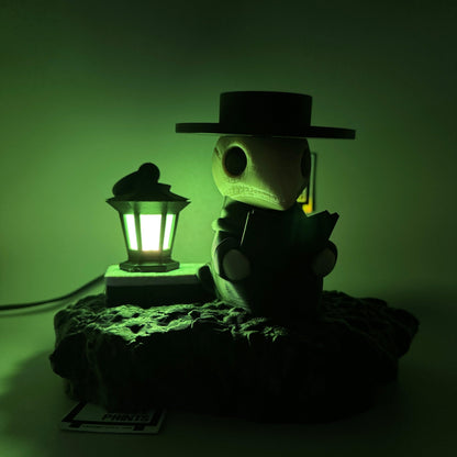 Plague Doctor | Night Light | Lamp | Customizable | 3D Printed - Squee Prints