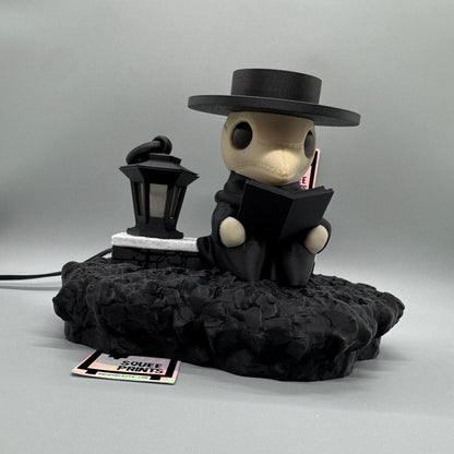 Plague Doctor | Night Light | Lamp | Customizable | 3D Printed - Squee Prints