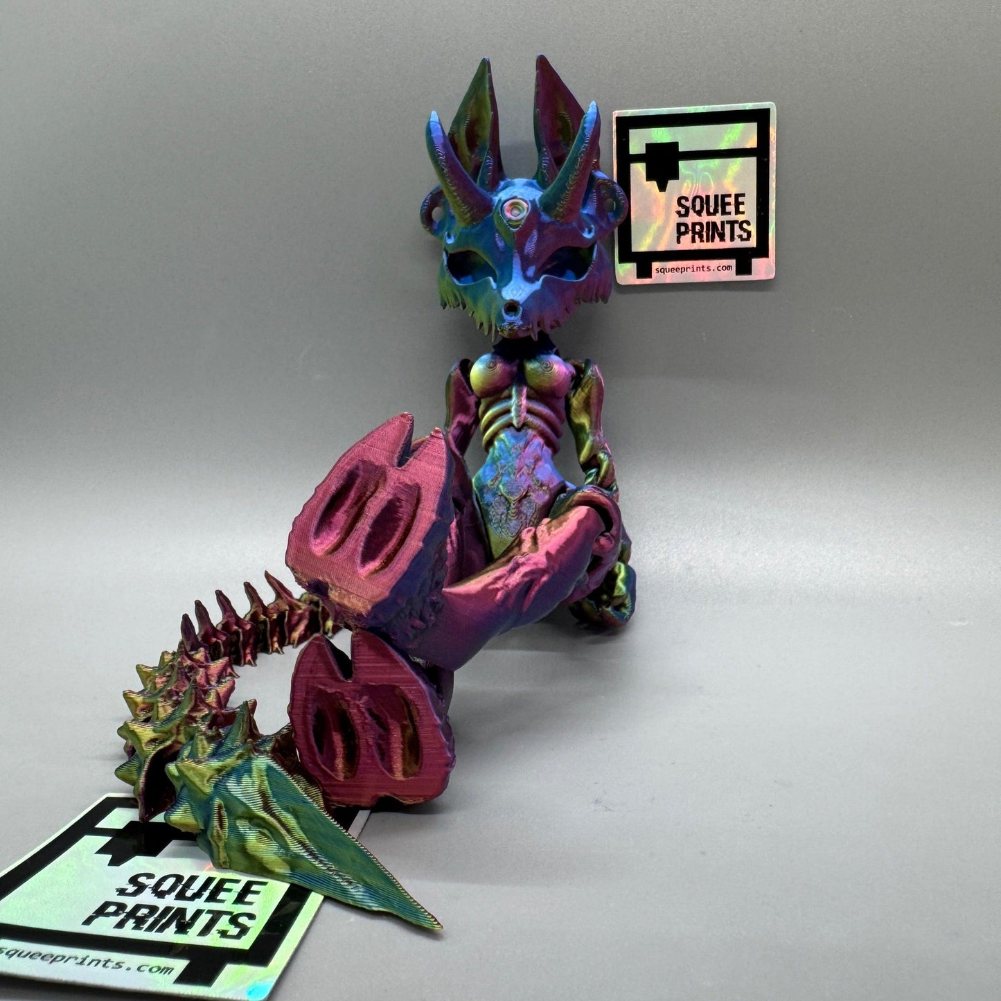 Horned Imp | Articulated | 3D Printed - Squee Prints