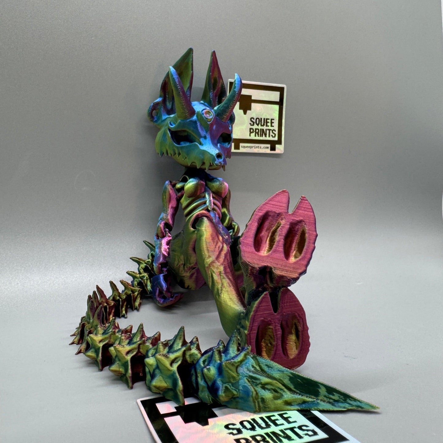 Horned Imp | Articulated | 3D Printed - Squee Prints