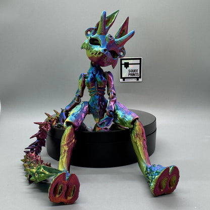 Horned Imp | Articulated | 3D Printed - Squee Prints