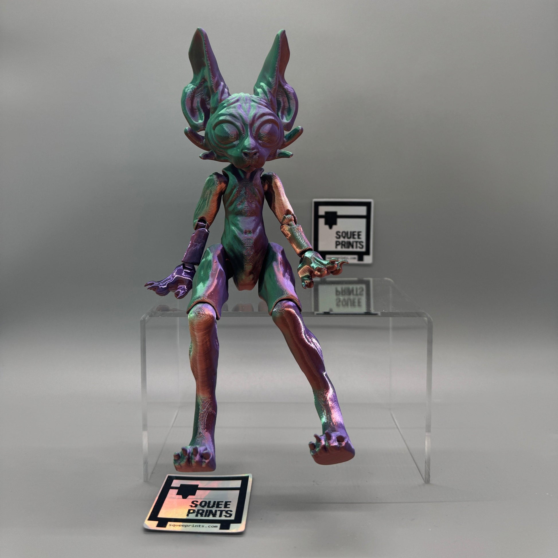 Alien Sphynx Cat | Articulated | BJD - Squee Prints