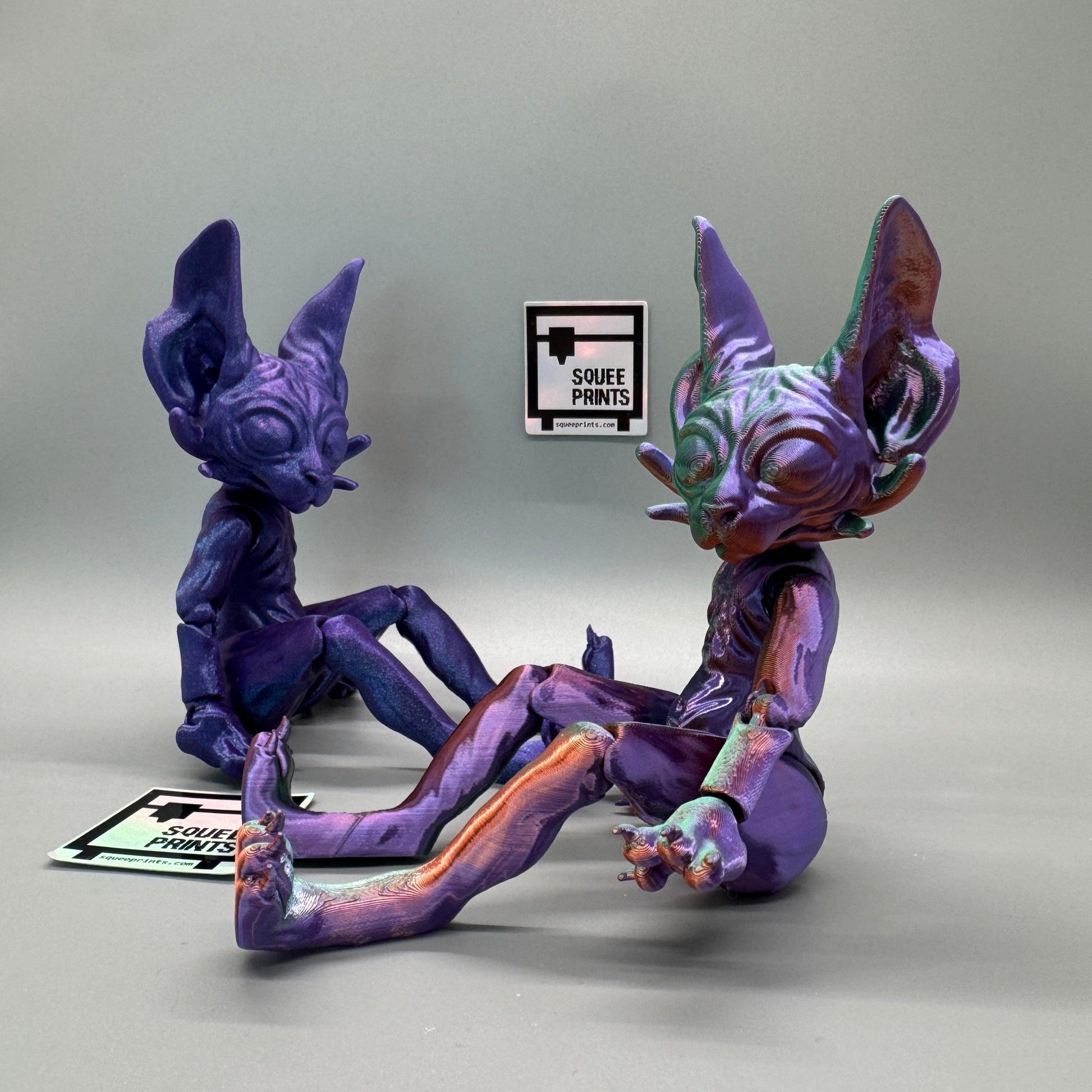 Alien Sphynx Cat | Articulated | BJD - Squee Prints
