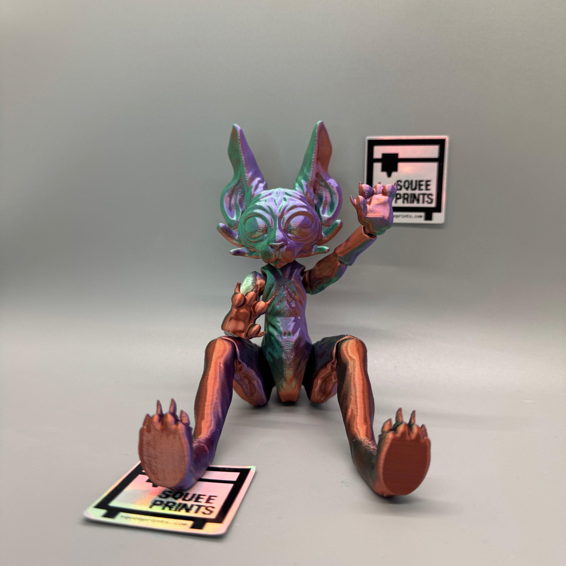 Alien Sphynx Cat | Articulated | BJD - Squee Prints
