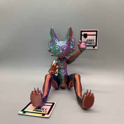 Alien Sphynx Cat | Articulated | BJD - Squee Prints