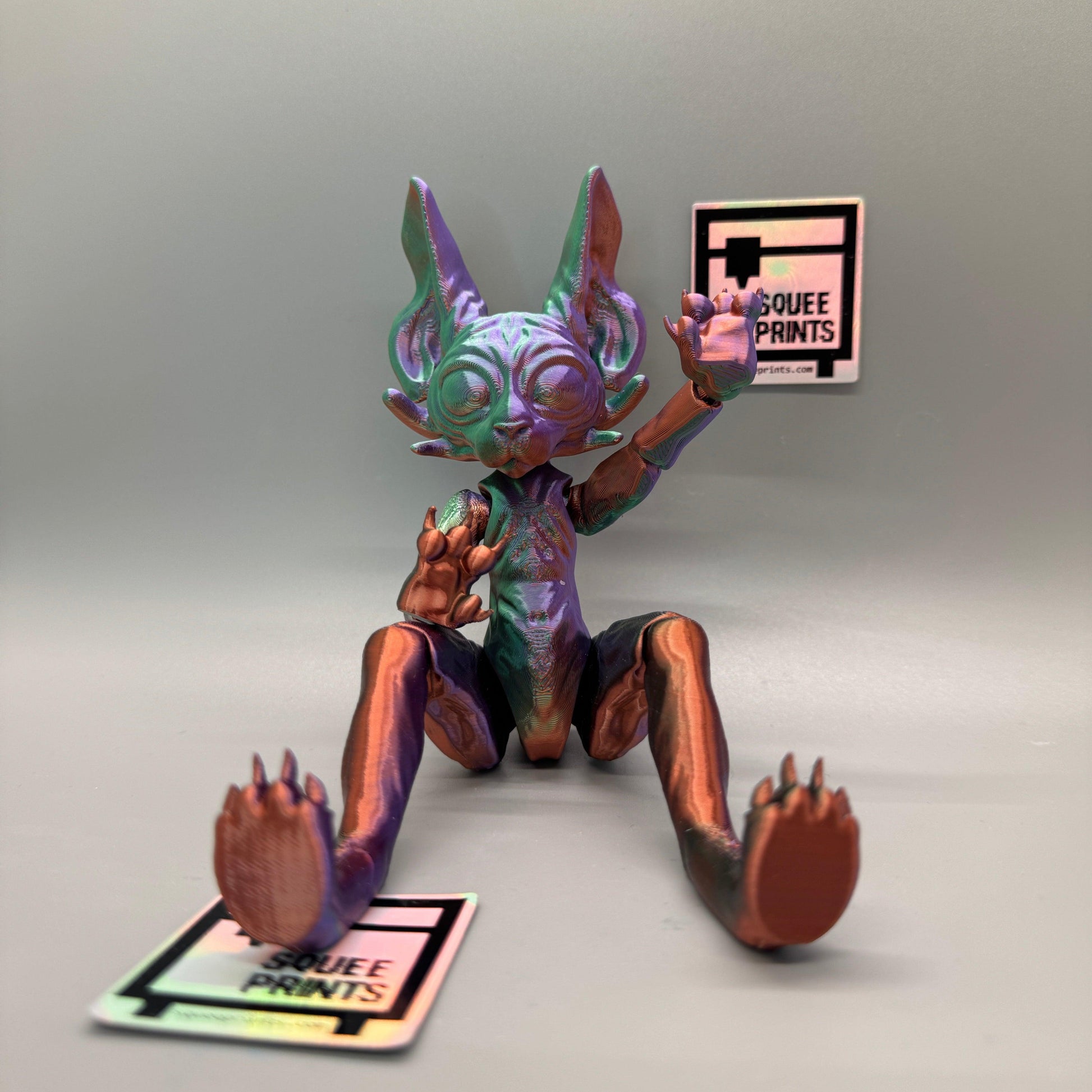 Alien Sphynx Cat | Articulated | BJD - Squee Prints