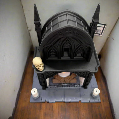 Gothic Fireplace | Halloween Decor | Miniature Curiosity | 3D Printed - Squee Prints