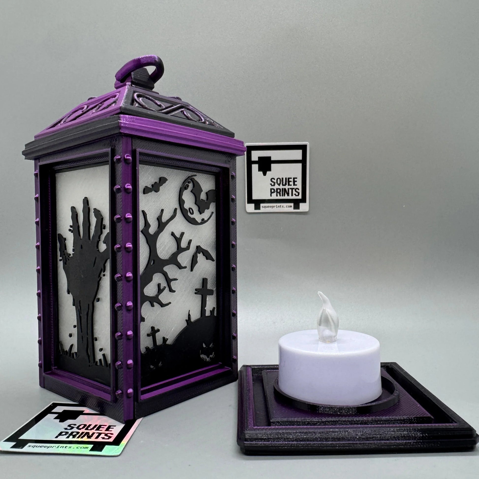 Mini Halloween Lantern | LED Tealight | Horror Decor - Squee Prints