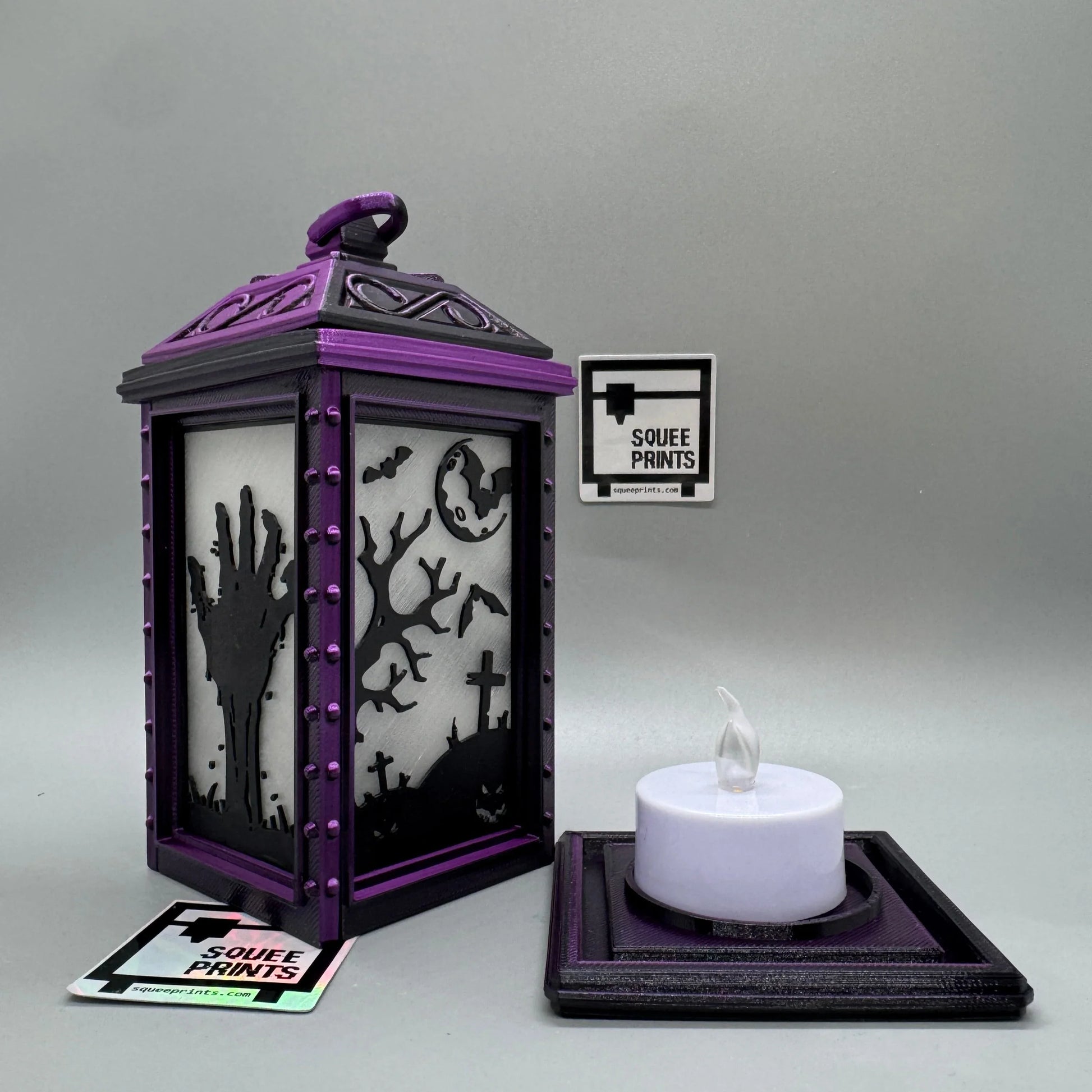 Mini Halloween Lantern | LED Tealight | Horror Decor - Squee Prints