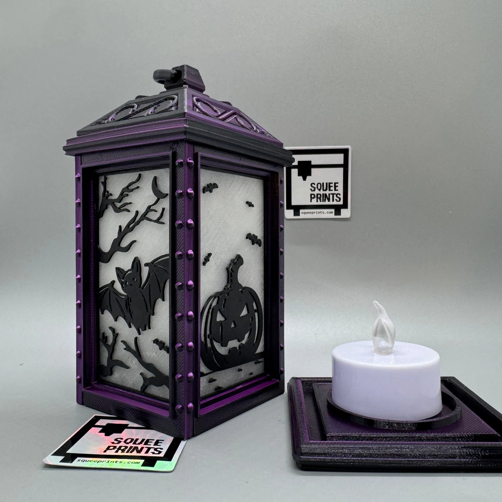 Mini Halloween Lantern | LED Tealight | Horror Decor - Squee Prints