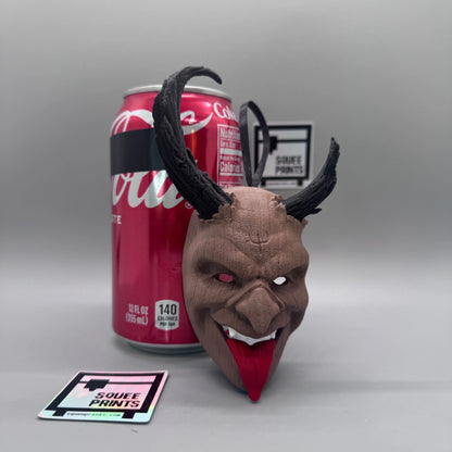 Krampus Ornament Mask | Creepmas | Krampusnacht | Gothic Christmas - Squee Prints