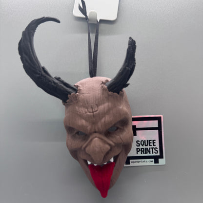 Krampus Ornament Mask | Creepmas | Krampusnacht | Gothic Christmas